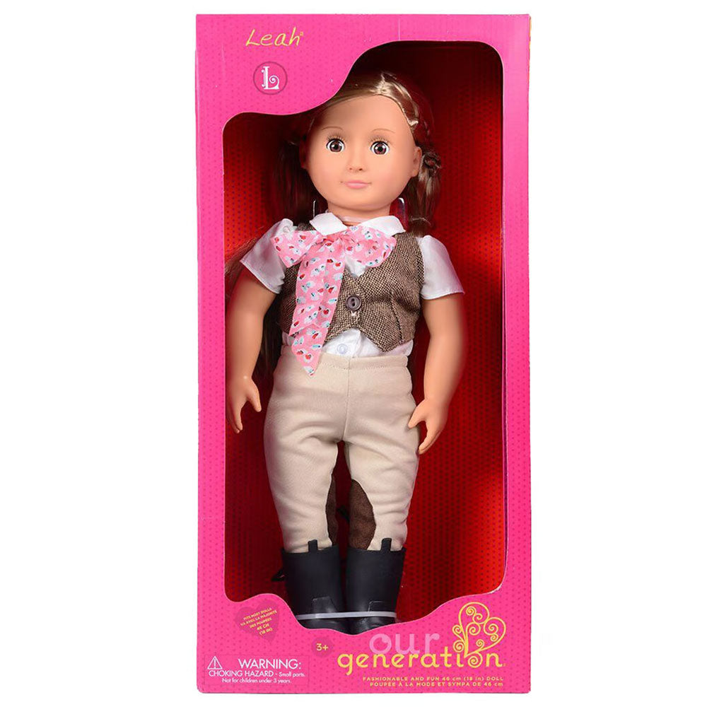 Our Generation Horseback Riding Doll with Blonde Hair 46cm 3Y+ - Leah