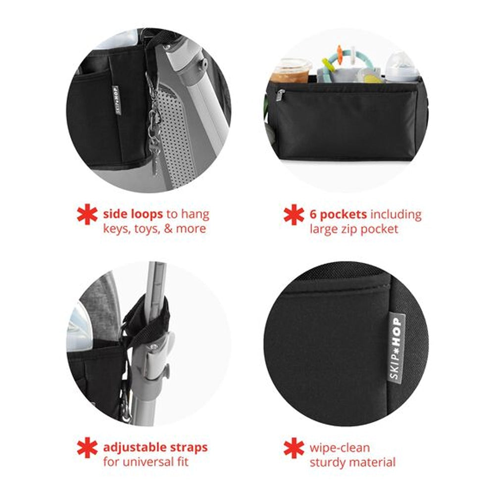 Skip Hop Organiseur de Poussette Grab & Go Ultra - Noir