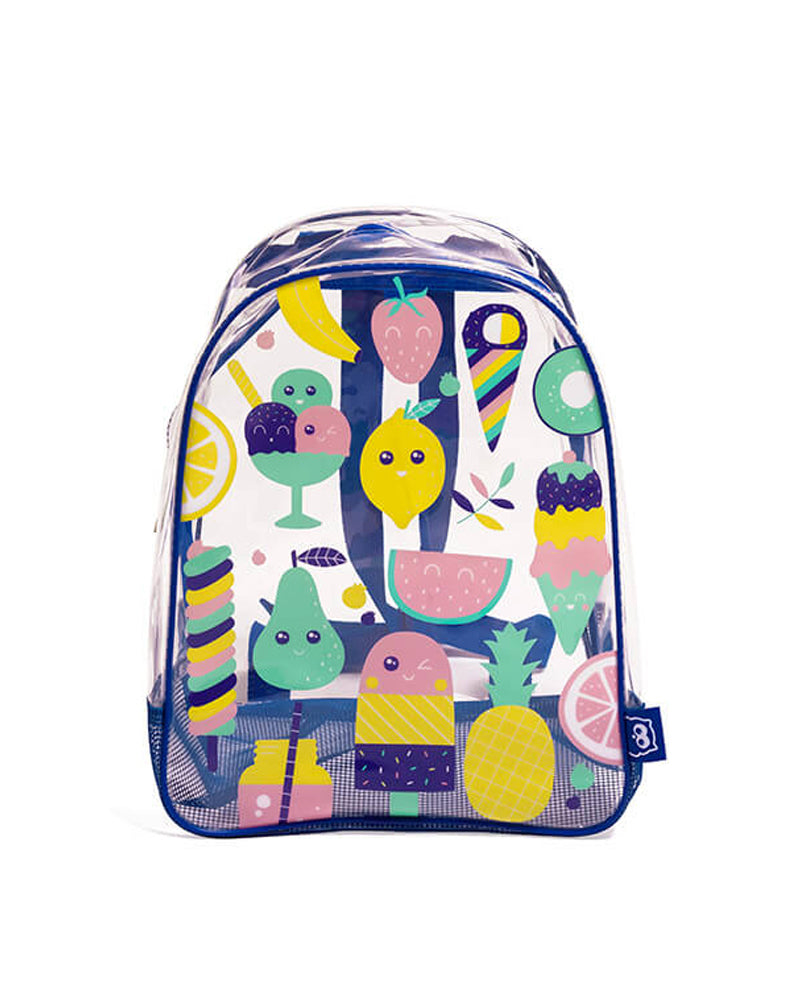 Mochila de playa Eurekakids - Azul y rosa