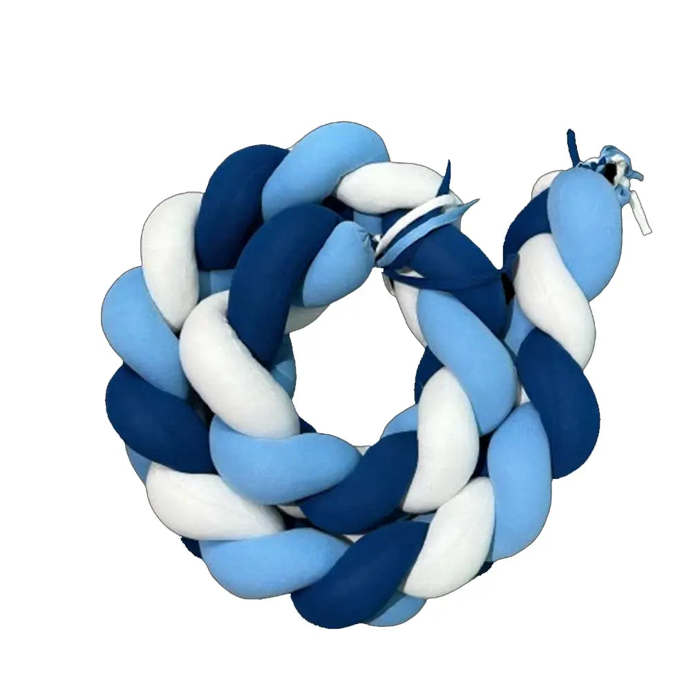 Babymat Protector de cuna trenzado - Azul