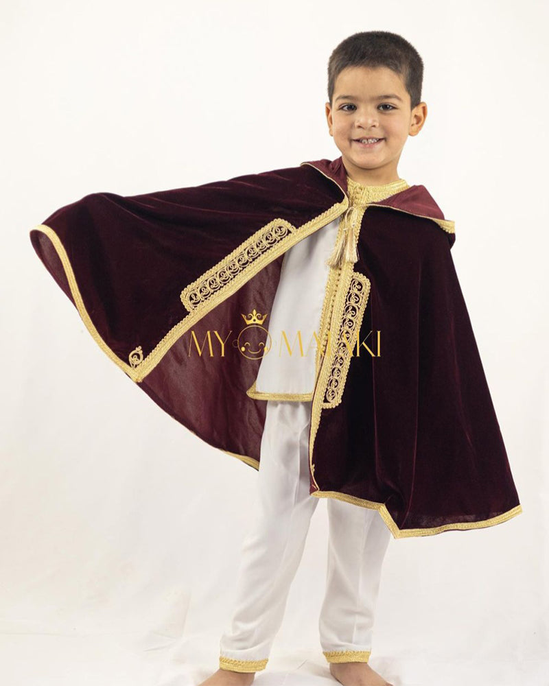 جبادور من قطعتين مع سلها  للبنين 3-6 سنوات - بوردو