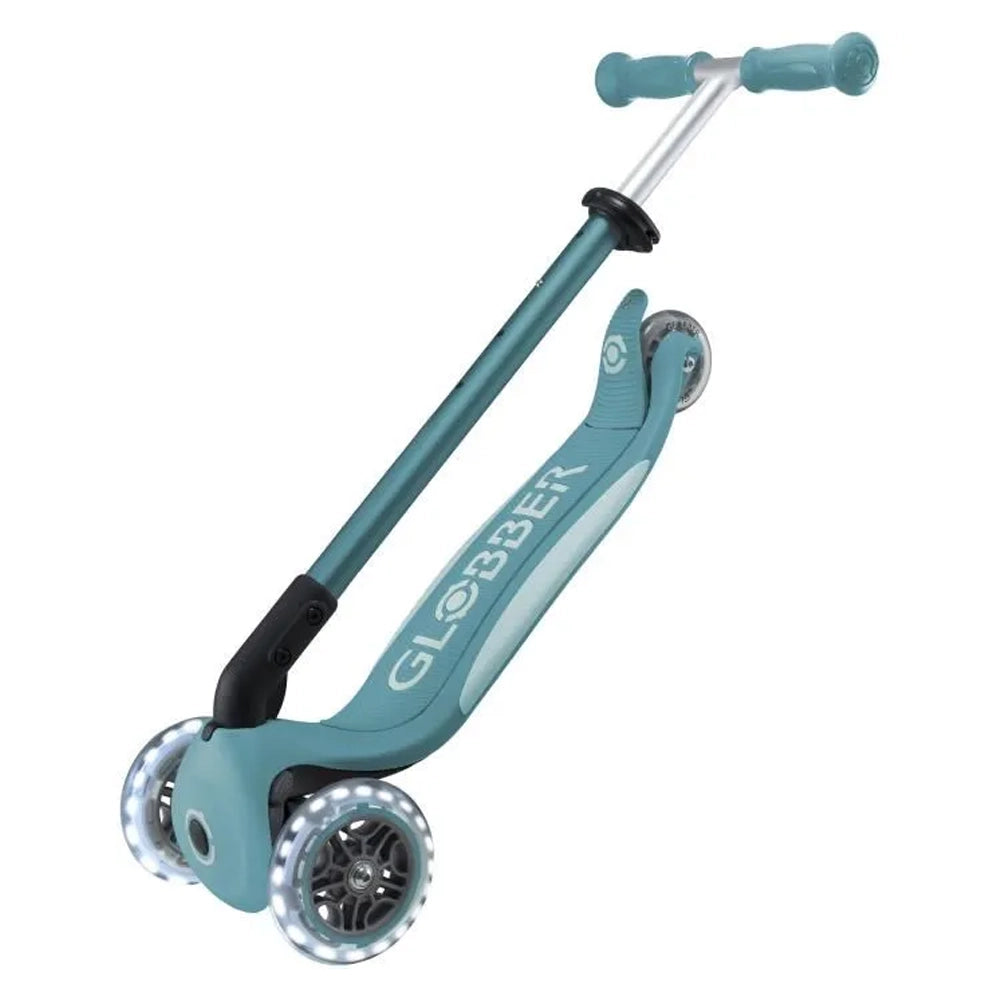 Globber Trottinette Primo Pliable Plus Lights - Bleu Pastel