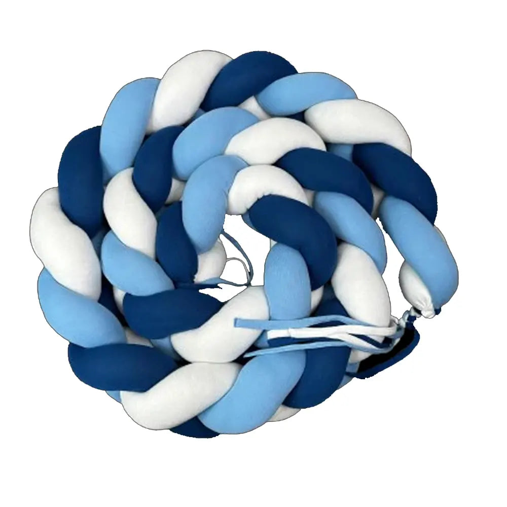 Babymat Protector de cuna trenzado - Azul