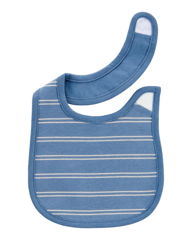 Lot de 3 Bavoirs pour Bébé Carter's - Bleu & Ivoire