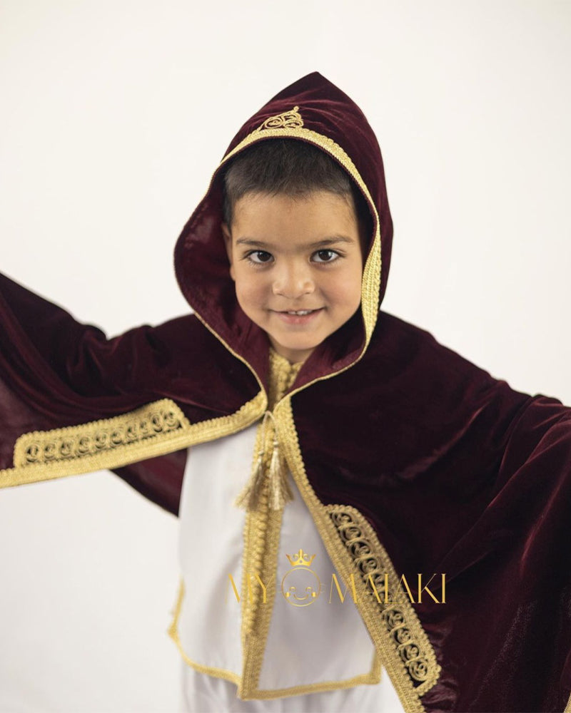 جبادور من قطعتين مع سلها  للبنين 3-6 سنوات - بوردو