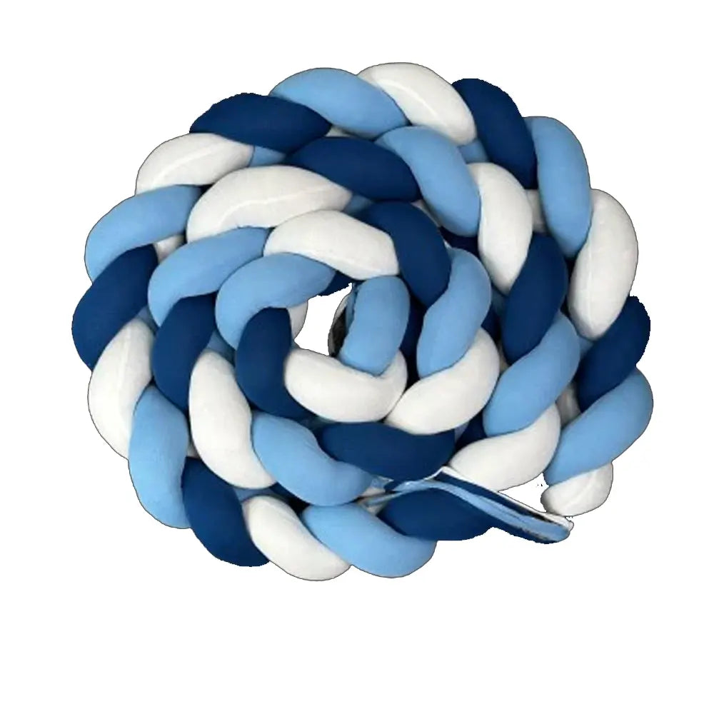 Babymat Protector de cuna trenzado - Azul