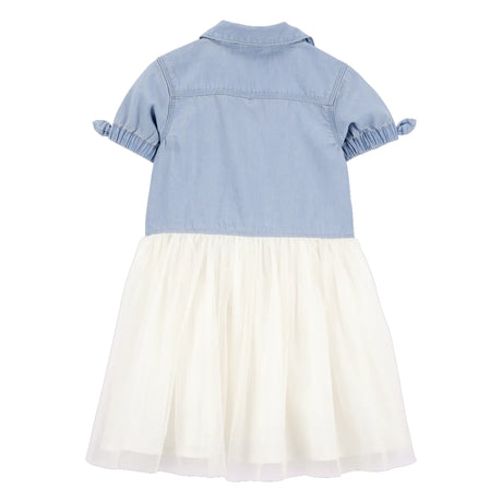 Robe en Jean Bicolore Fille Oshkosh