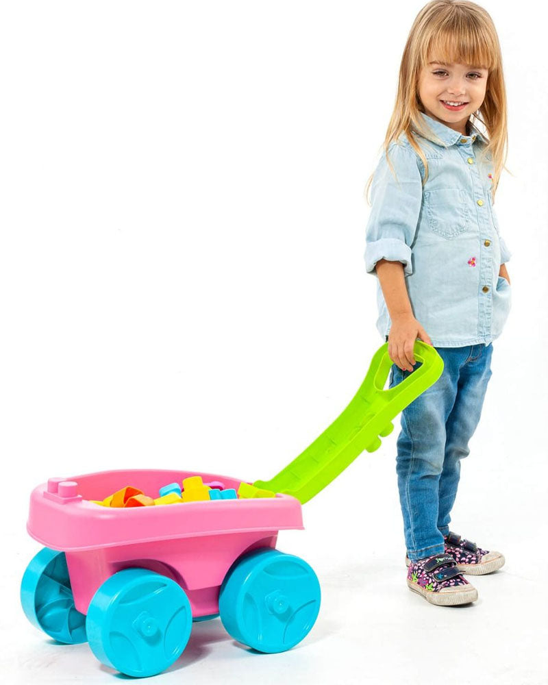 Molto Trolley avec 20 Blocs - Rose