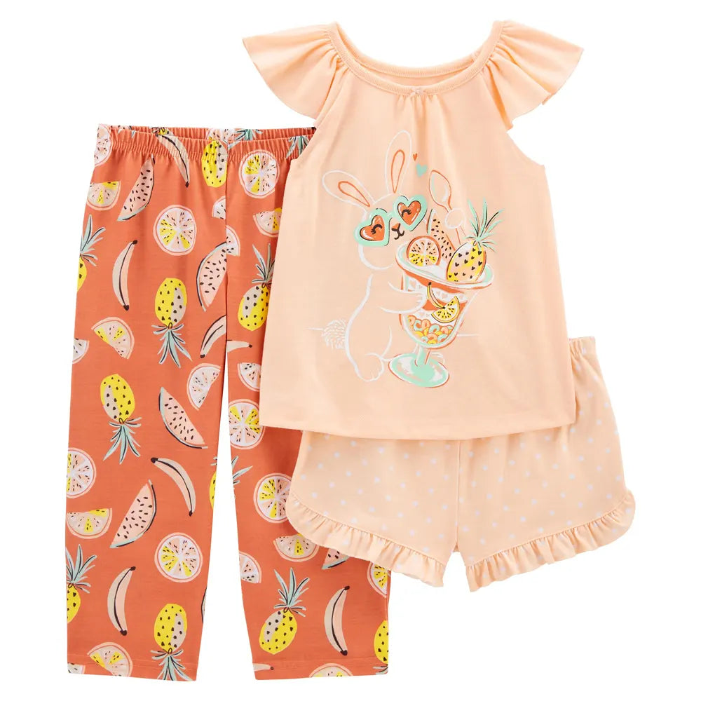 Pyjama Ample 3 Pièces Carter's - Lapin Pêche