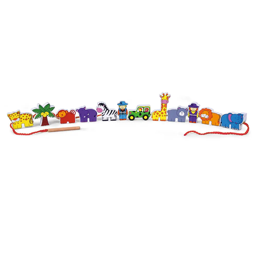 Viga Toys Wooden Lacing Zoo 3Y+