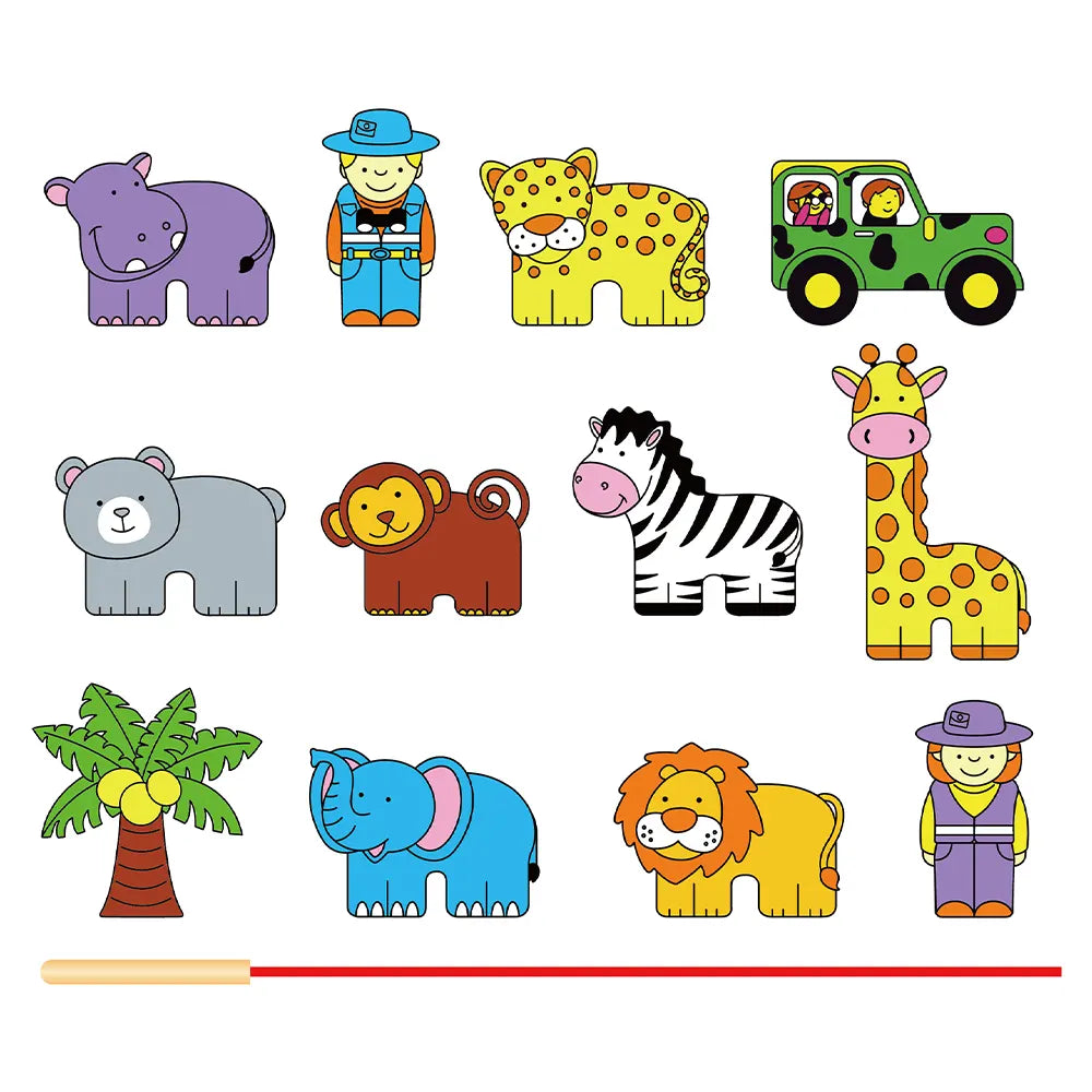 Viga Toys Wooden Lacing Zoo 3Y+