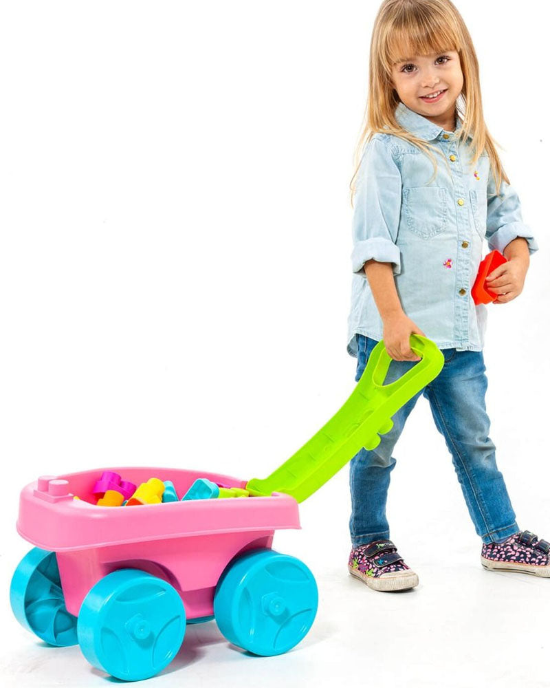 Molto Trolley avec 20 Blocs - Rose