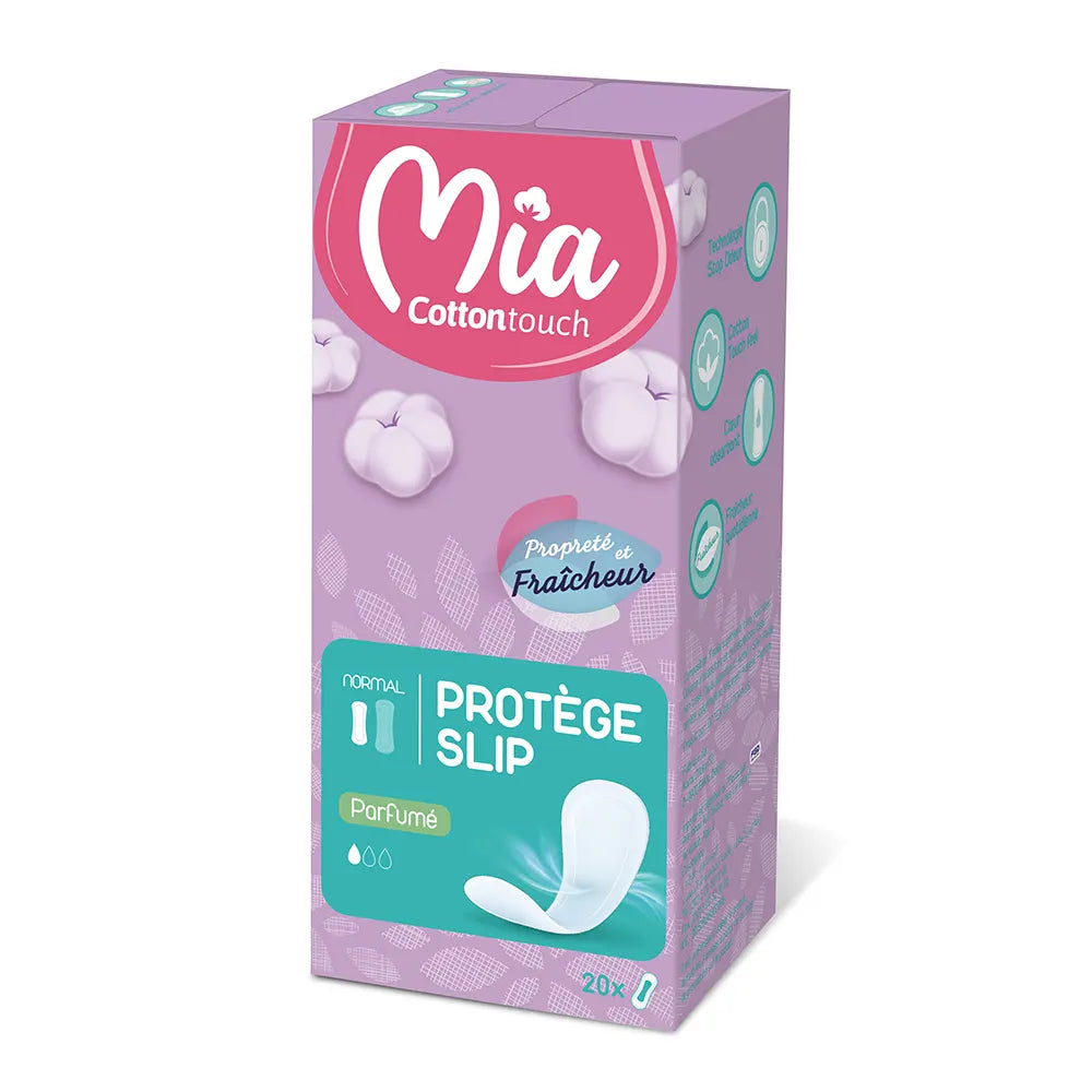 Mia Cotton Touch Protège Slip Normal Parfumé - 20 Unités