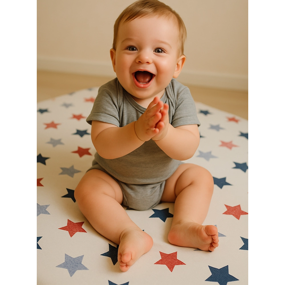 Matelas au Sol 120x120cm Babymat - Trio d'étoiles