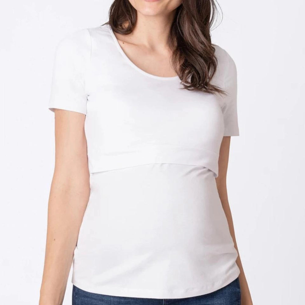 Camiseta de lactancia BébéYo - Blanca