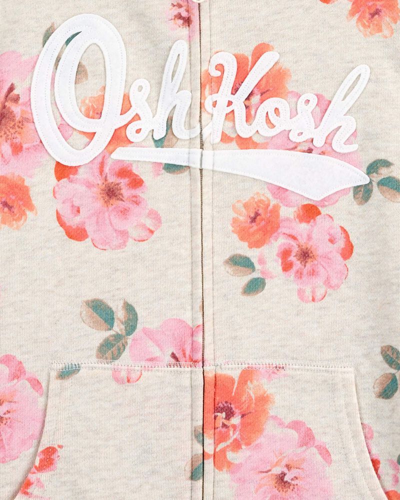 Sweat À Capuche Zippée À Logo OshKosh - Fleurs
