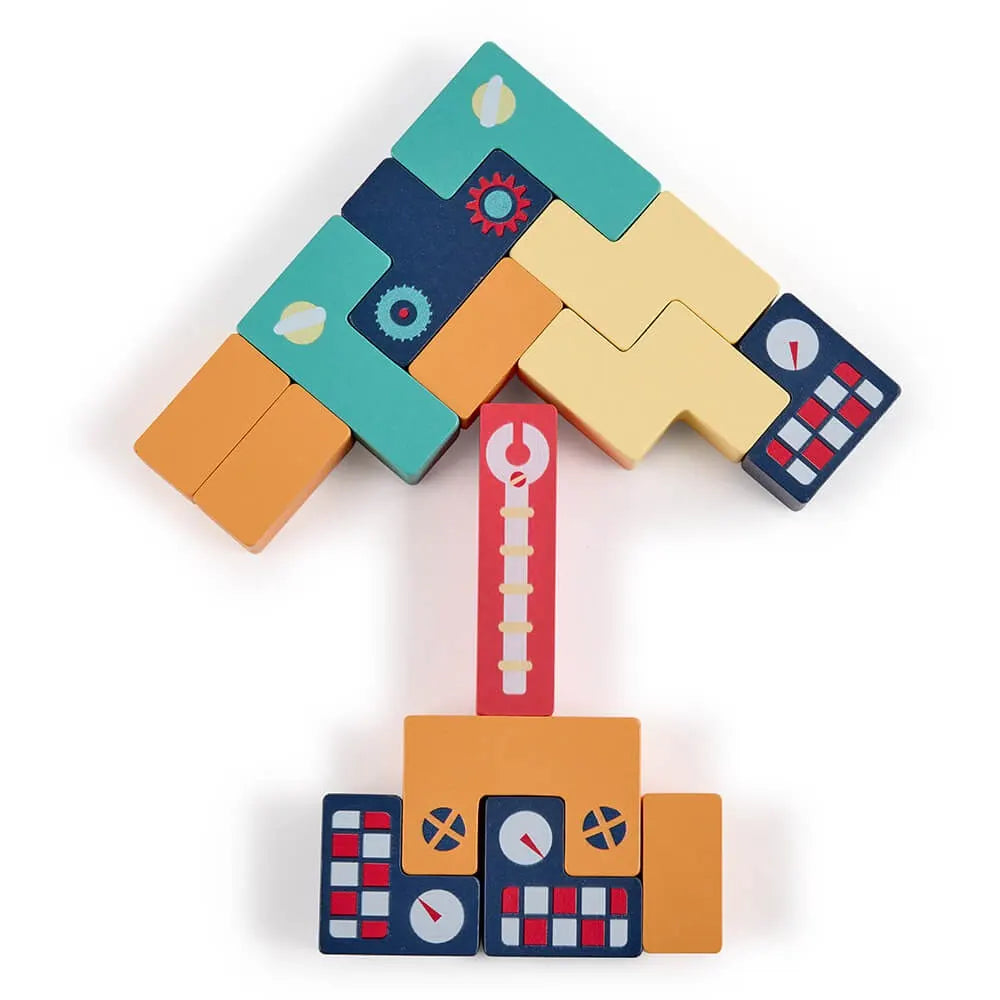 لعبة لودوس تيتريمينوس الخشبية من نوع تتريس - 3A+