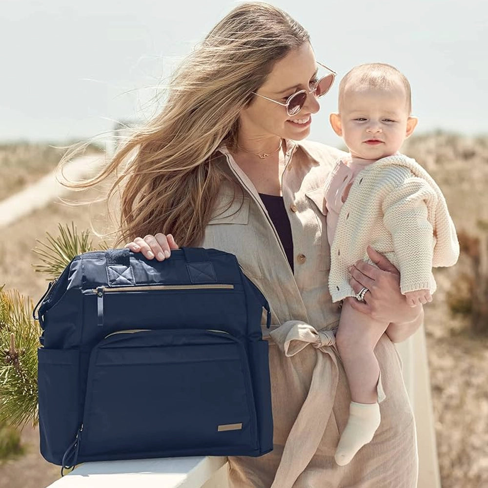 Skip Hop Sac À Langer Grand Ouvert Mainframe - Bleu Marine