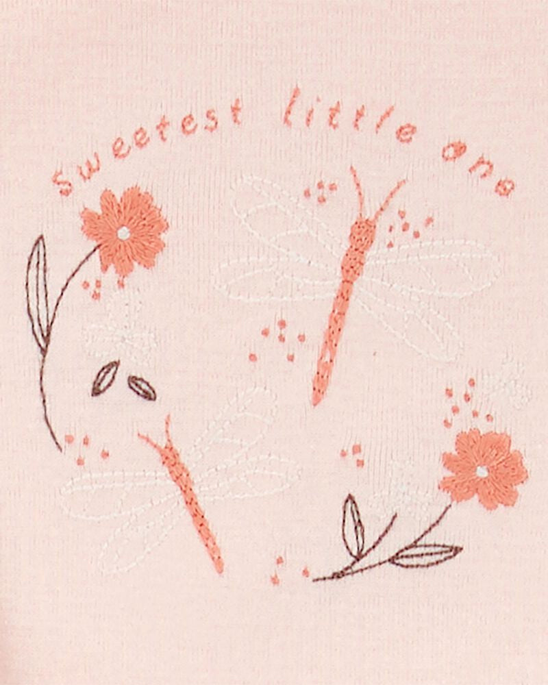 Ensemble 3 Pièces Cardigan Bébé Carter's - Blanc & Rose