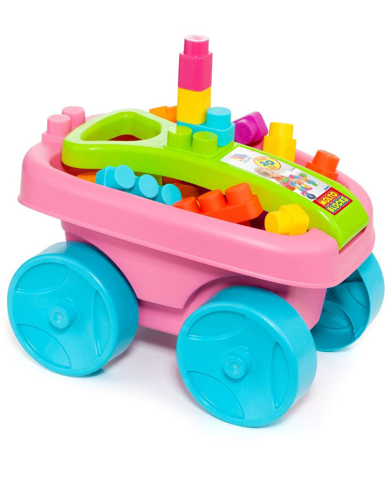 Molto Trolley with 20 Blocks 12M+ - Pink