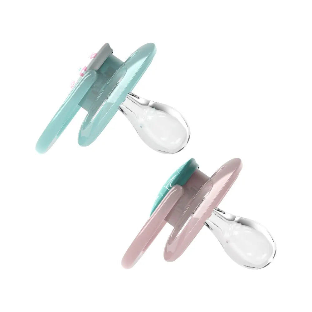 Dr. Brown's Lot de 2 Sucettes Advantage 6-18M - Rose & Vert