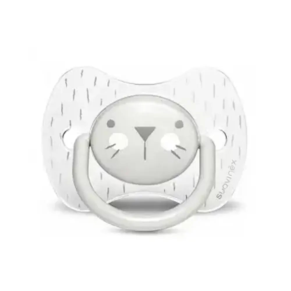 Suavinex Sucette Premium avec Tétine Symétrique en Silicone - 6/18M