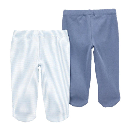 Lot de 2 Pantalons en Coton Bébé Carter's - Bleu & Bleu Ciel