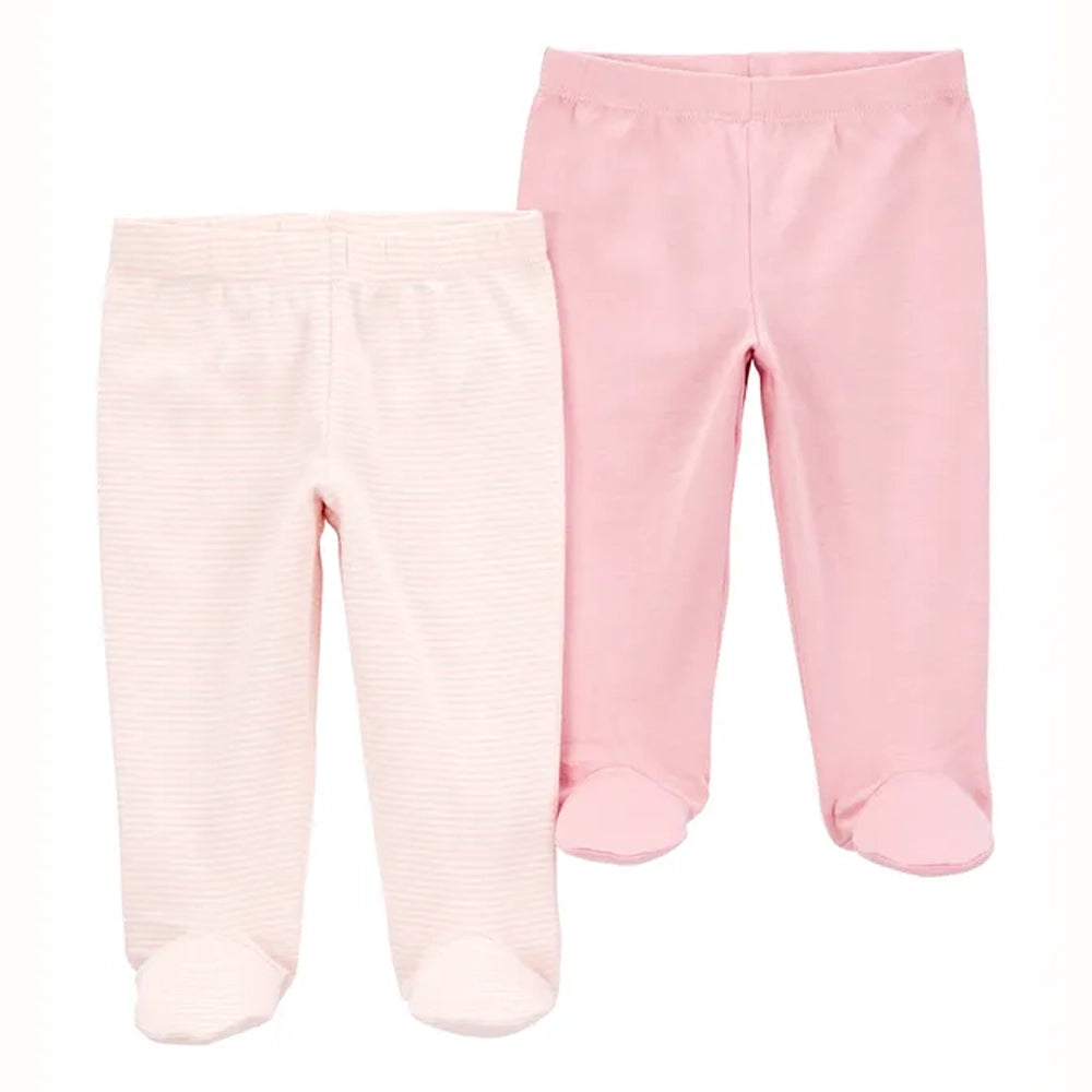 Lot de 2 Pantalons en Coton Bébé Carter's - Rose