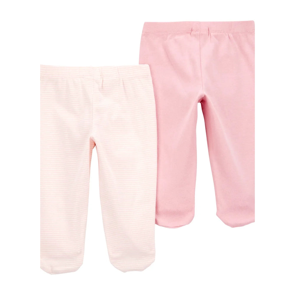 Lot de 2 Pantalons en Coton Bébé Carter's - Rose
