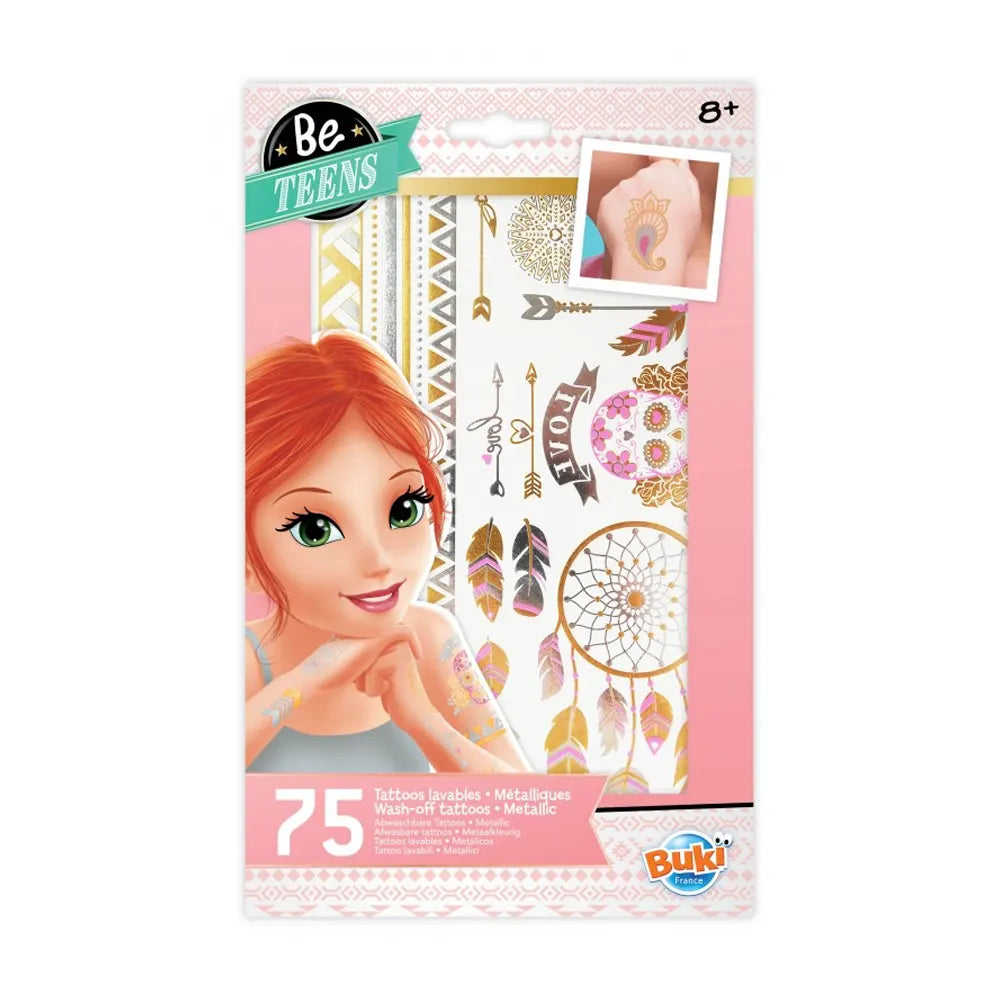 Buki Tatouages Lavables Colorés 8A+