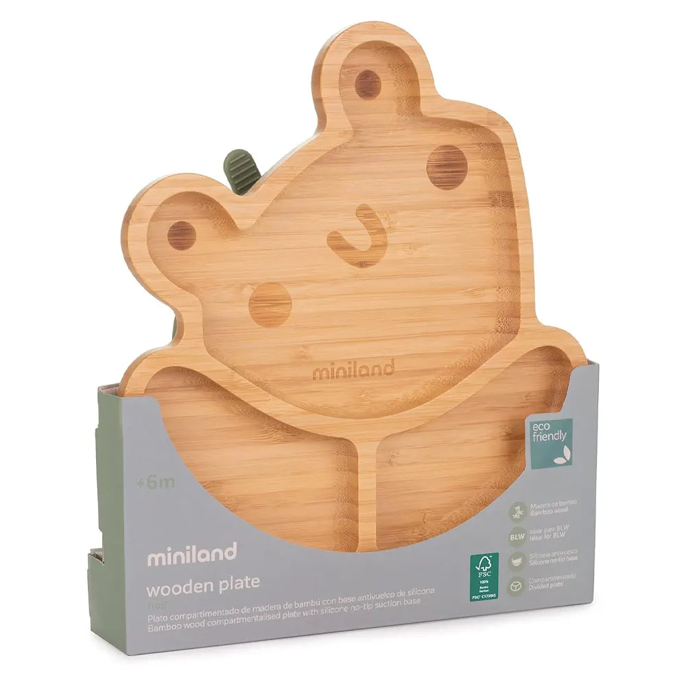 Miniland Wooden Frog Plate
