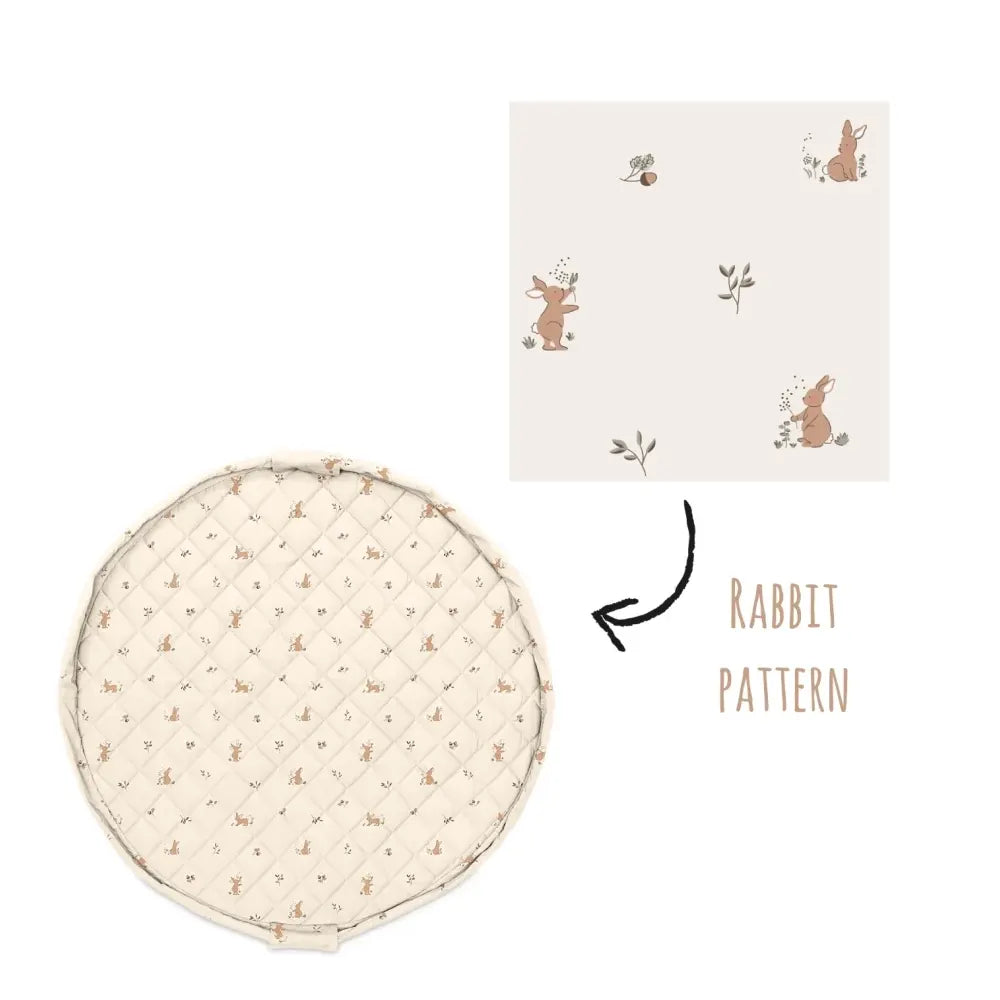 Play&Go Tapis de Jeu Organic Rabbit Lapin - 120cm