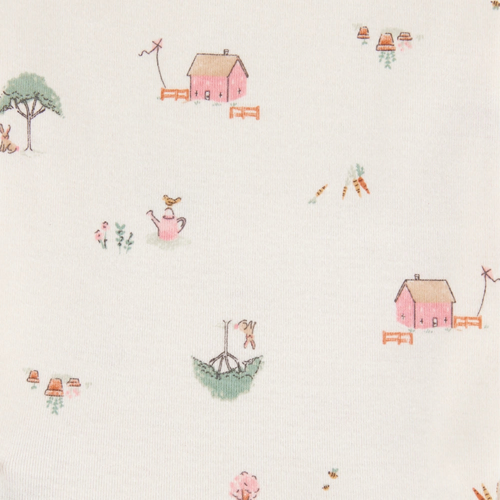 كارترز مجموعة من 4 بوديهات قطنية بأكمام طويلة للبنات