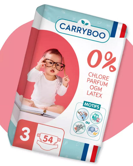 Carryboo Couches Écologiques Taille 3 (4-9kg) 54 unités