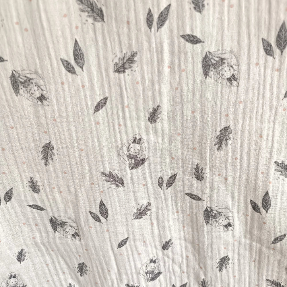 Baby Bulle Saco de Dormir para Bebé - Hojas Grises y Blancas