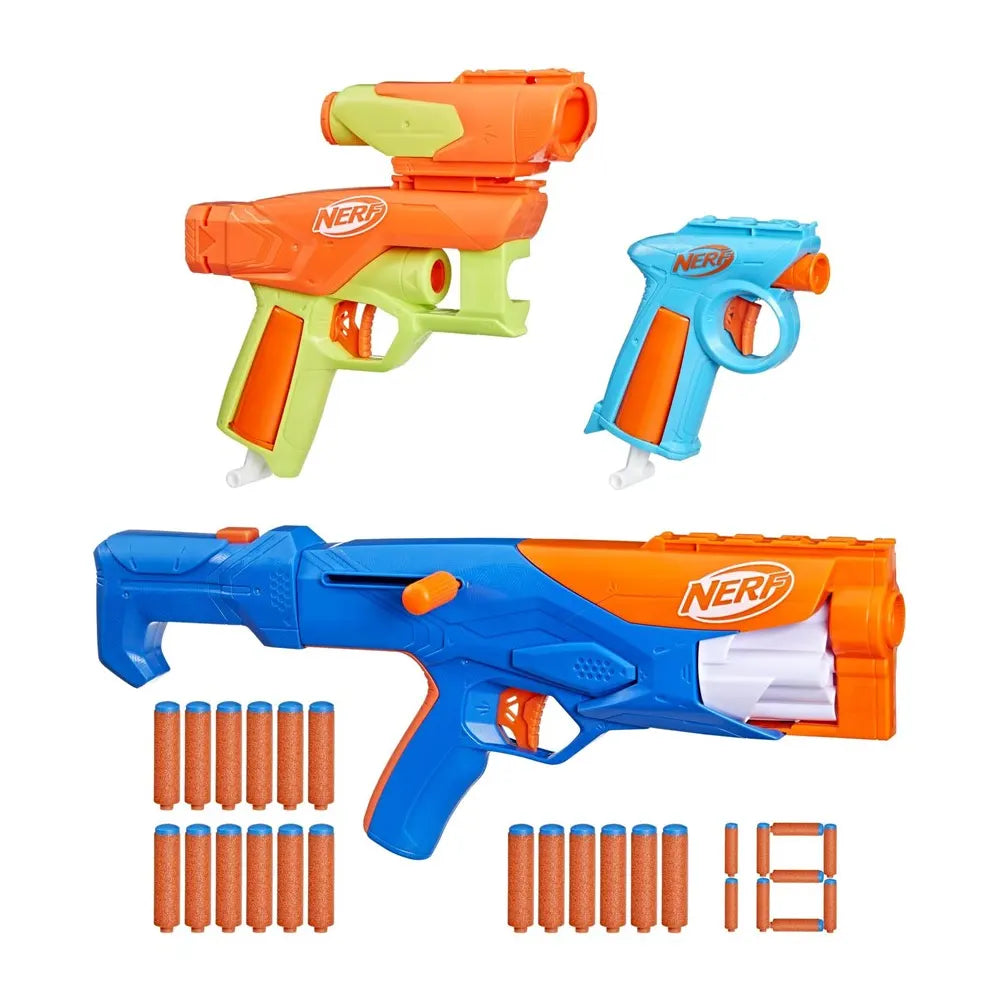 Nerf Ensemble de 3 Pistolets N Séries Gear Up - 8A+