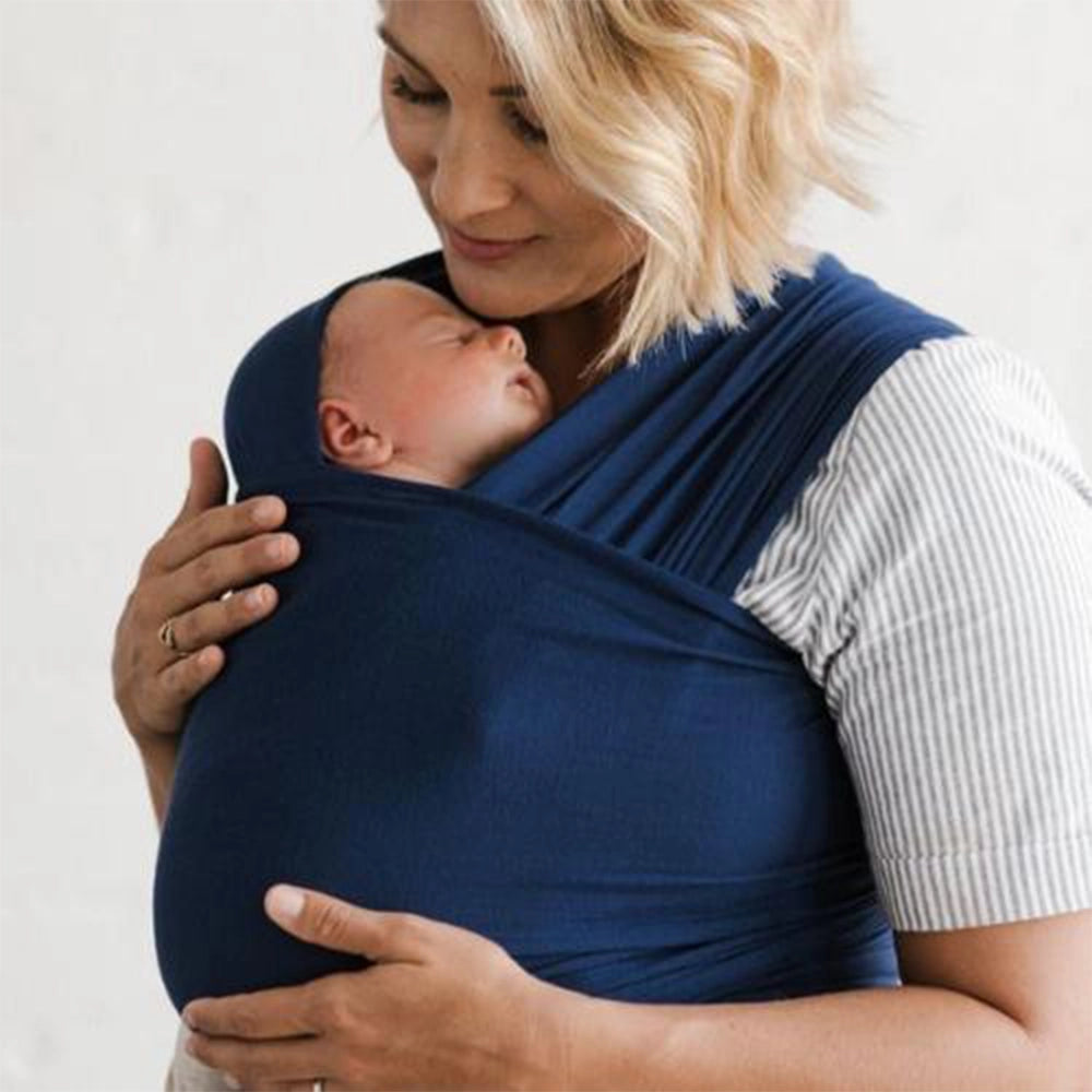 BébéYo Écharpe de Portage - Bleu Marine