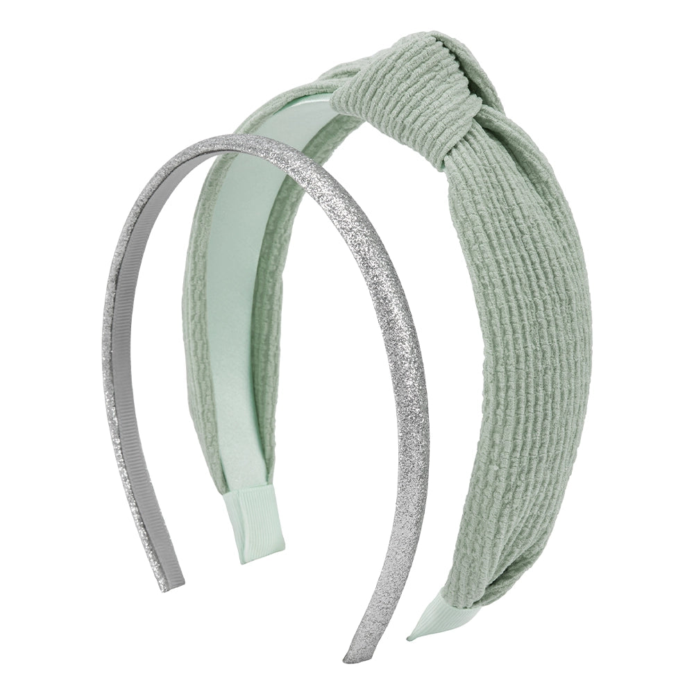 Paquete de 2 diademas OshKosh 3A+ - Plateado y Verde