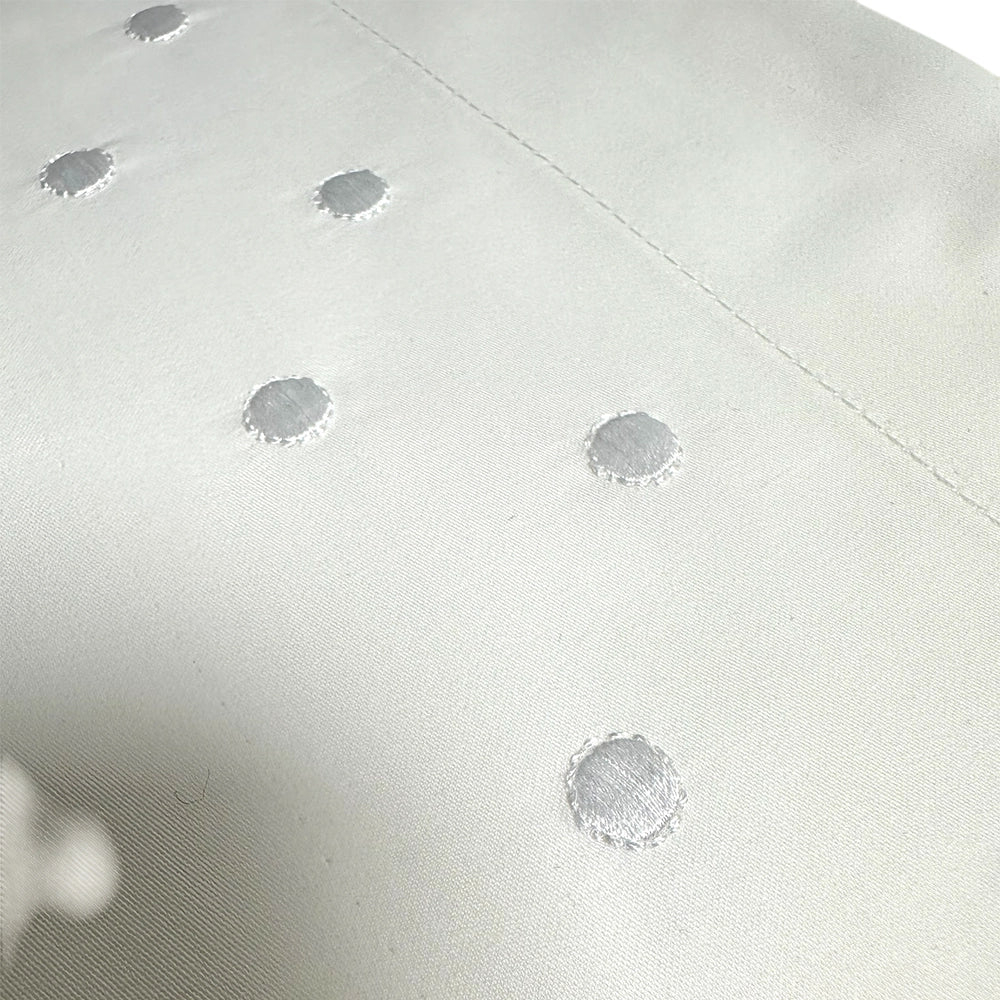 Bambidou Embroidered Newborn Flat Sheet Ton sur Ton 75x100cm
