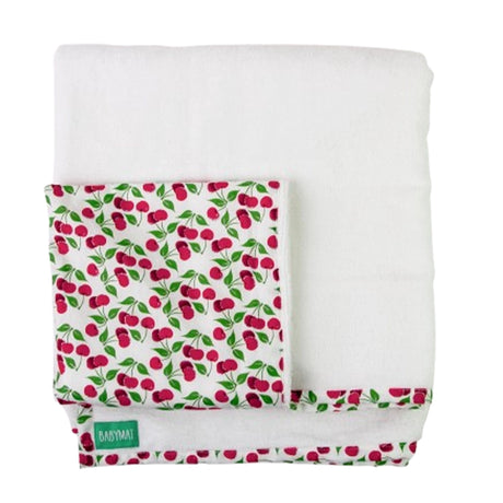 Serviette de Bain Babaymat - Harmonie - Cerise  130x70cm