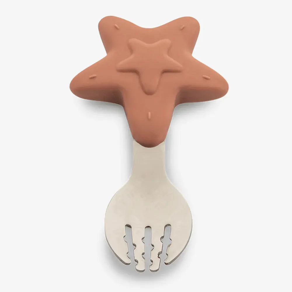 Citron Set Cuillère & Fourchette d’Apprentissage – Stars