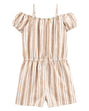 Combinaison Rayée À Épaules Dénudées OshKosh - Beige
