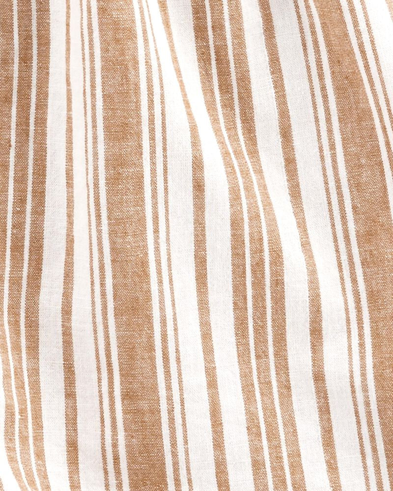 Combinaison Rayée À Épaules Dénudées OshKosh - Beige