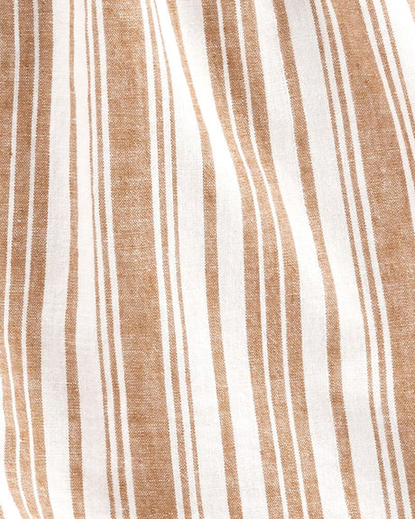 Combinaison Rayée À Épaules Dénudées OshKosh - Beige