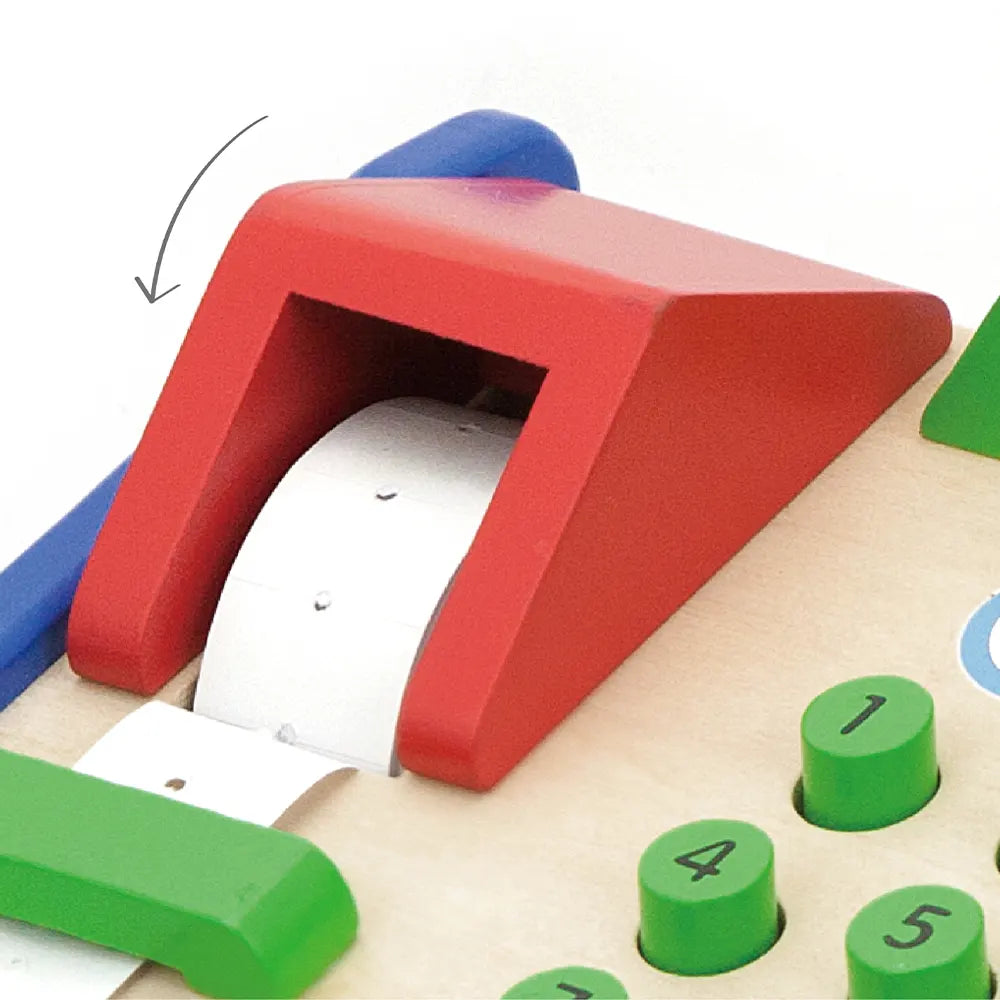 Viga Toys Cash Register Blue & Red 3A+