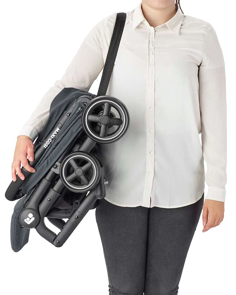 Maxi-cosi Pack Poussette Lara 2 Duo Essential Graphite + Siège Auto + Adaptateurs