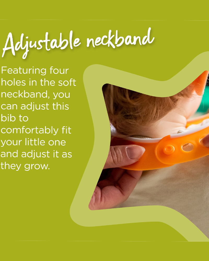 Bavoir Tommee Tippee avec Fermoir Réglable - Orange
