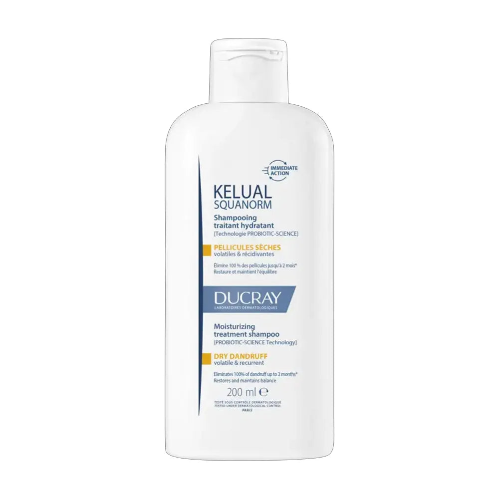Ducray Kelual Squanorm Shampooing Traitant Pellicules Sèches 200ml