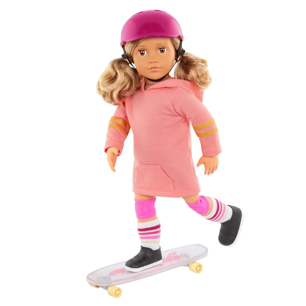 Our Generation Poupée Skateur Posable & Livre d'Histoires 46cm 3A+ - Ollie