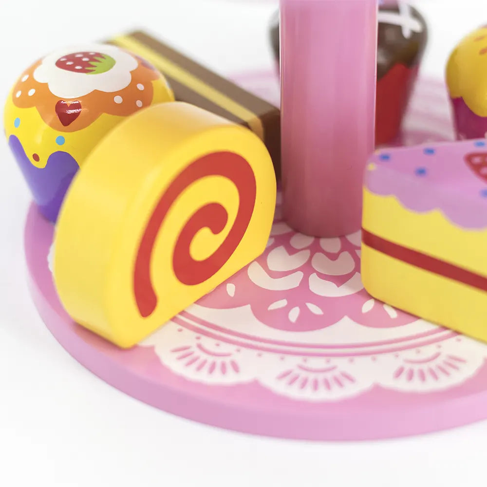 Viga Toys Mini Cakes with Display Stand 18M+